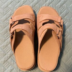 Women's Casual Tan Slide Sandals